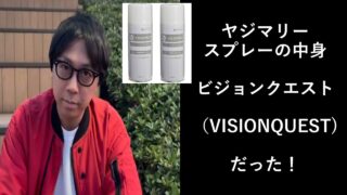 ヤジマリー使用のスプレーの中身は何?実は「ビジョンクエスト」だった!