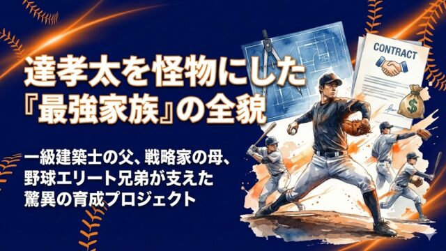 達孝太の家族はどんな人？父親・母親の職業や兄弟について調べてみた
