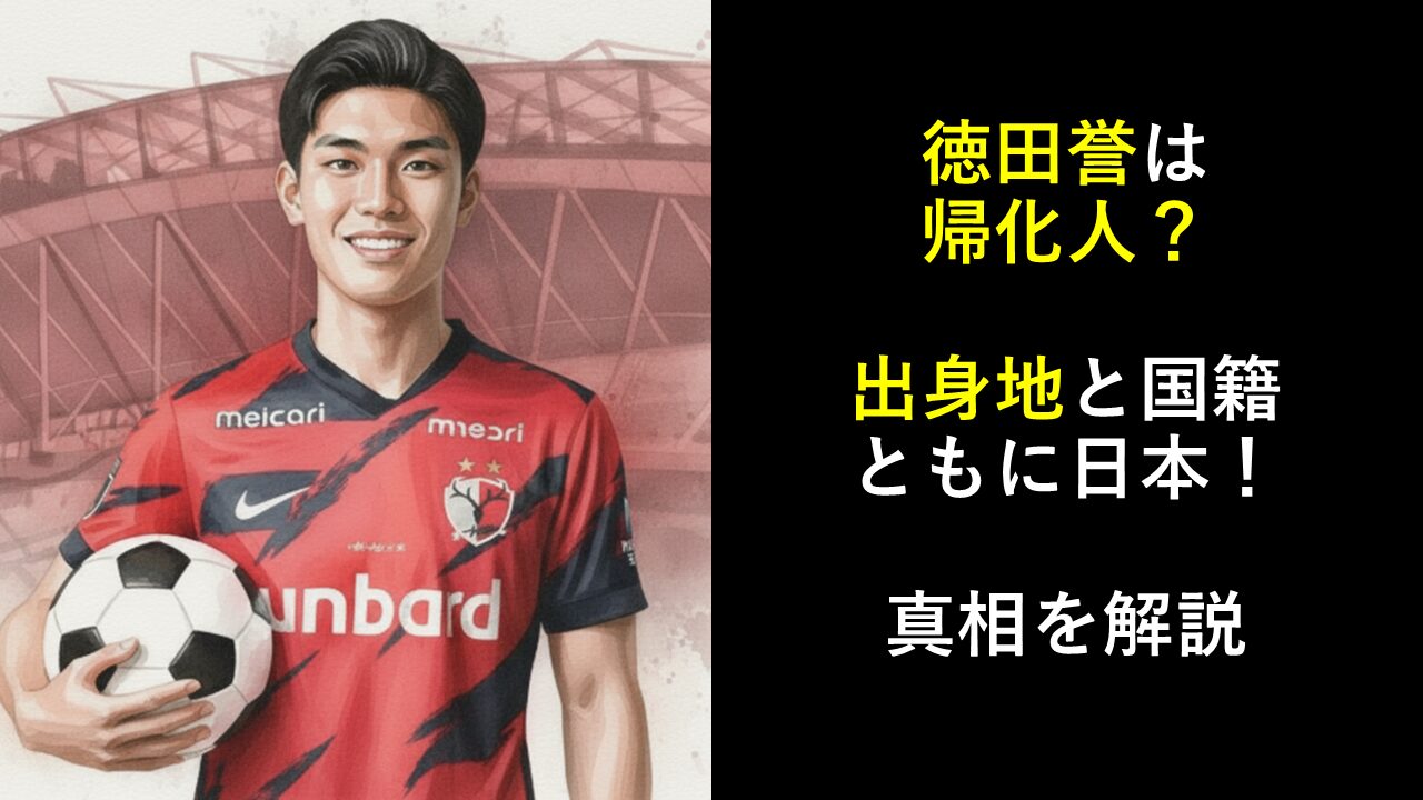 徳田誉は帰化人？出身地と国籍ともに日本！真相を解説