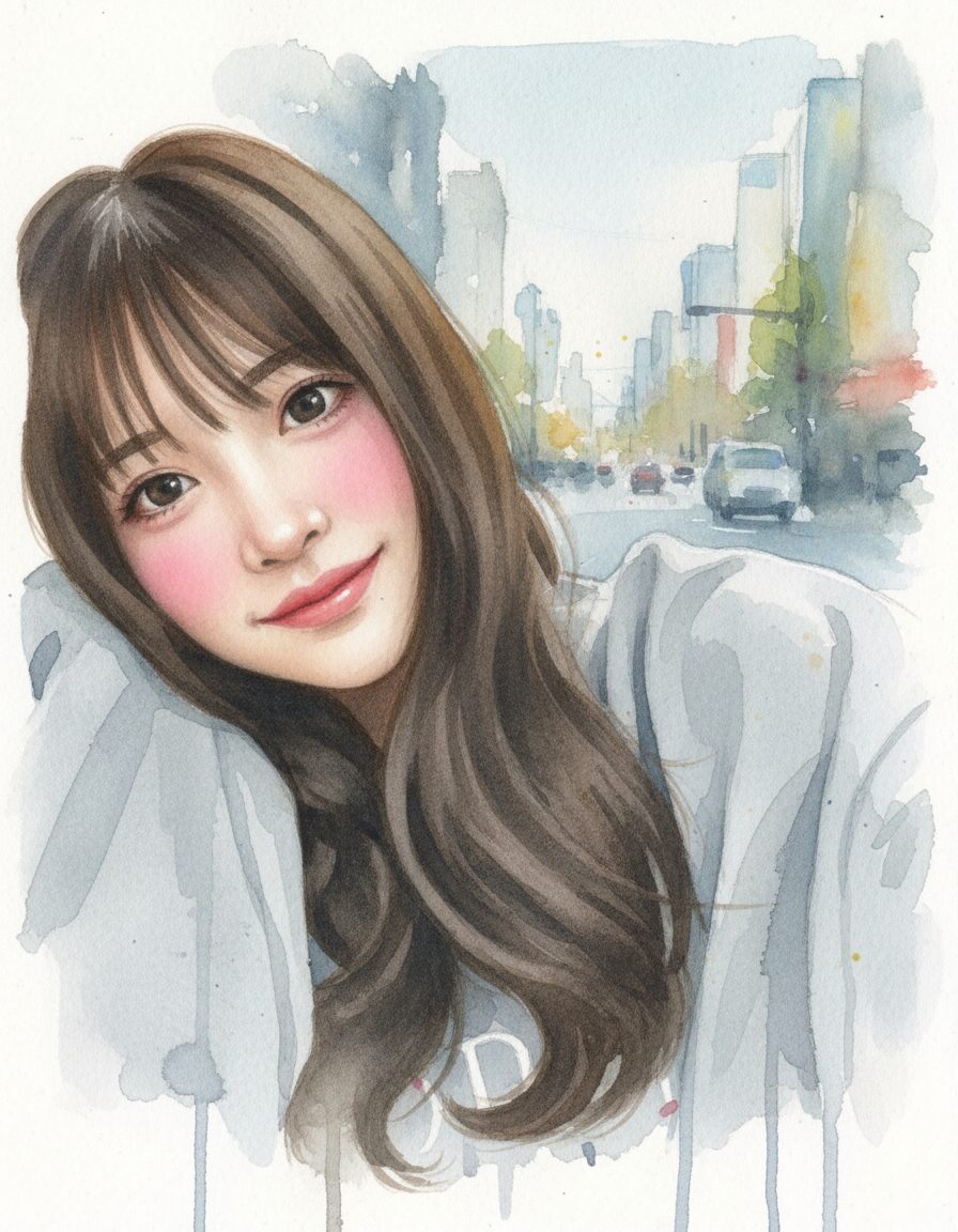 櫻井優衣の水彩画像