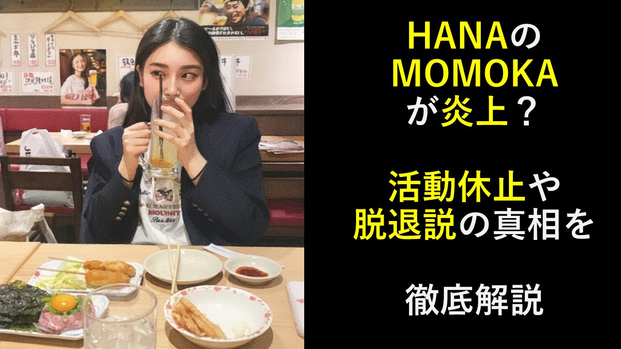 HANAのMOMOKAが炎上？活動休止や脱退説の真相を徹底解説