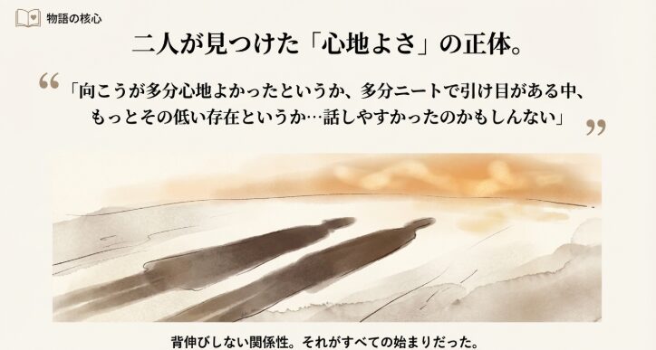 二人が見つけた心地よさ　ぐんぴぃ彼女　イラスト