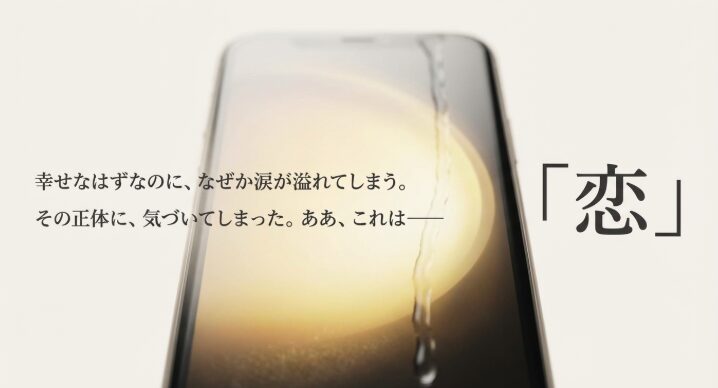 涙があふれる理由それは恋　イラスト図解