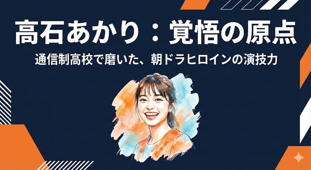 高石あかりの学歴まとめ！出身高校はどこ？通信制で磨いた演技の原点