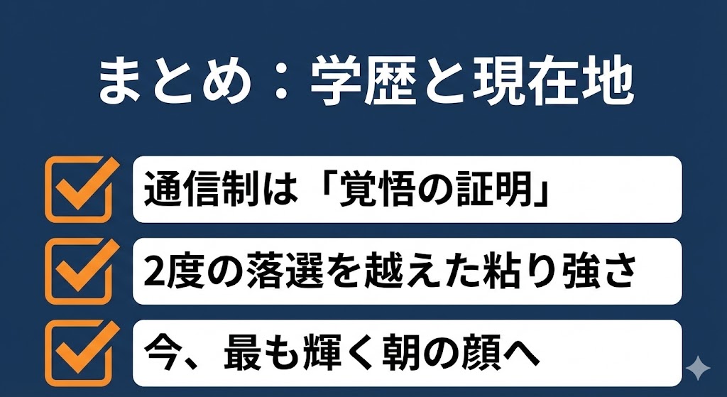 まとめ学歴と現在