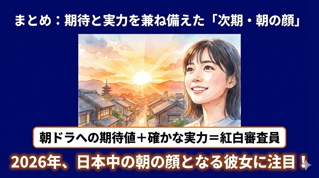 次期朝ドラヒロインとしての期待値と、長年の下積みに裏打ちされた確かな実力
