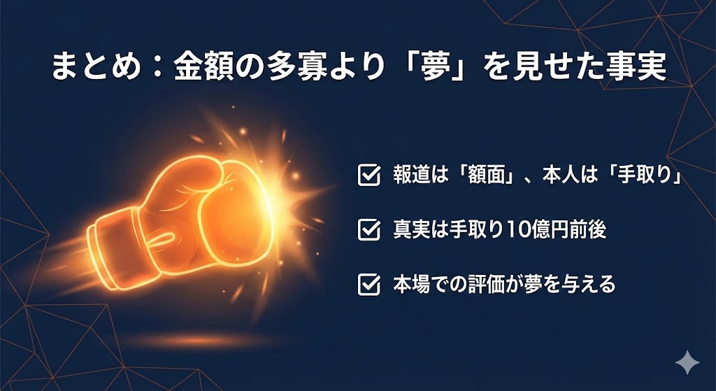 まとめ：金額の多寡より「夢」を見せた事実