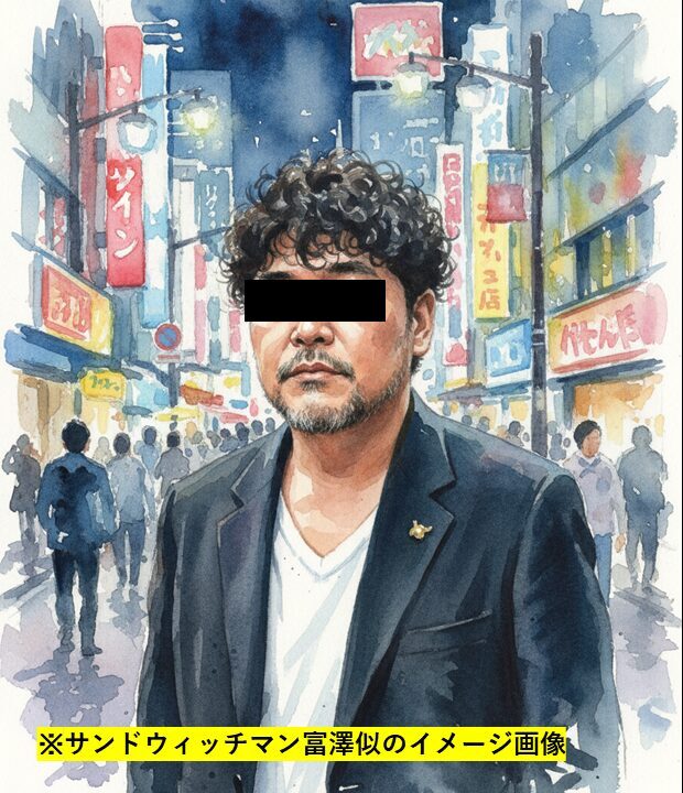 さゆりんごの旦那「サンド富澤似」の年上会社員のイメージ画像