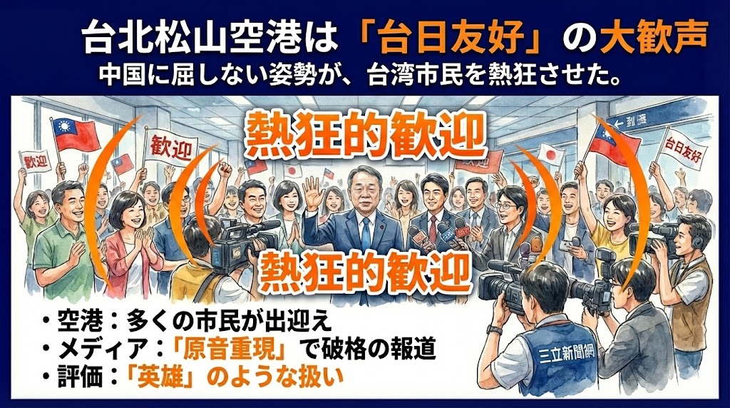 台湾空港は大歓声！英雄扱いの現地と海外の反応