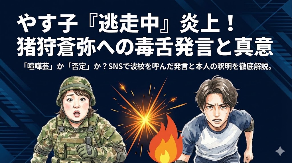 やす子『逃走中』猪狩蒼弥への毒舌で炎上？発言内容と釈明を徹底解説