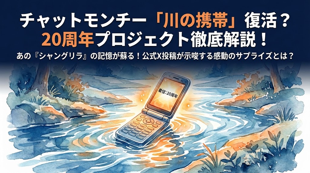 チャットモンチーの川に落とした携帯復活？スタッフのX投稿が話題に！