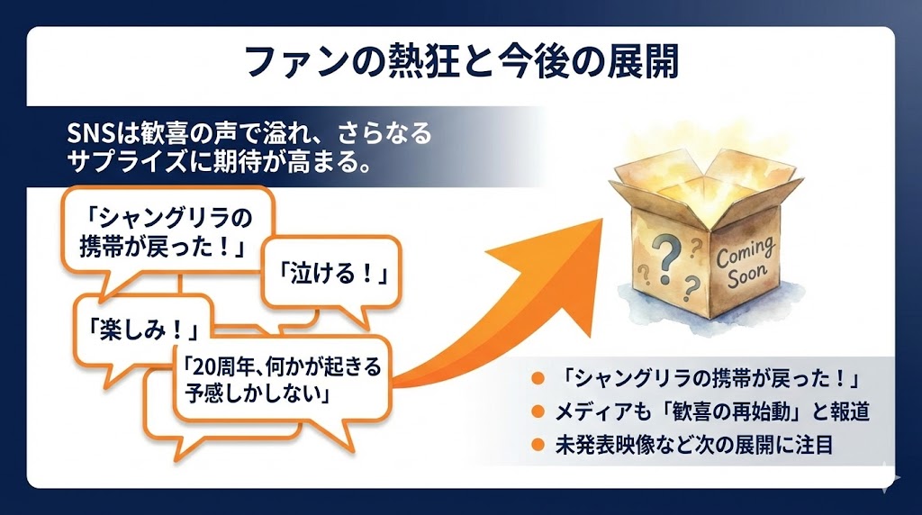 ファンの反応と今後の期待される展開　図解