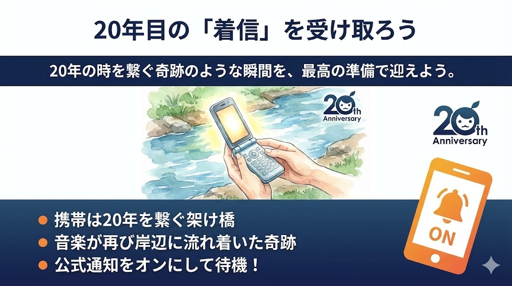 まとめ：20年目の「着信」を受け取ろう　図解