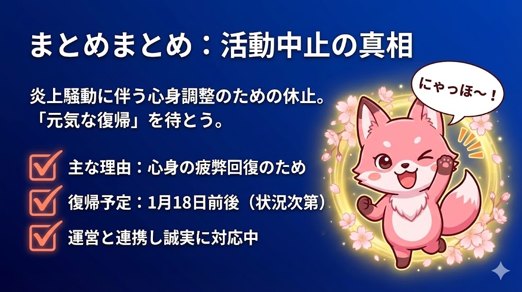 まとめ：さくらみこ活動中止の真相