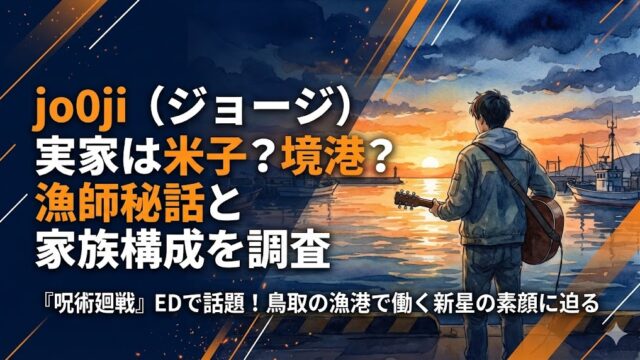 jo0ji（ジョージ）の実家は米子？境港？漁師秘話と家族構成を調査