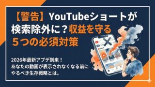 【警告】YouTubeショートが検索除外に？収益を守る5つの必須対策