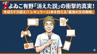 よゐこ有野消えた説を否定!年収5千万超?レギュラー11本の衝撃