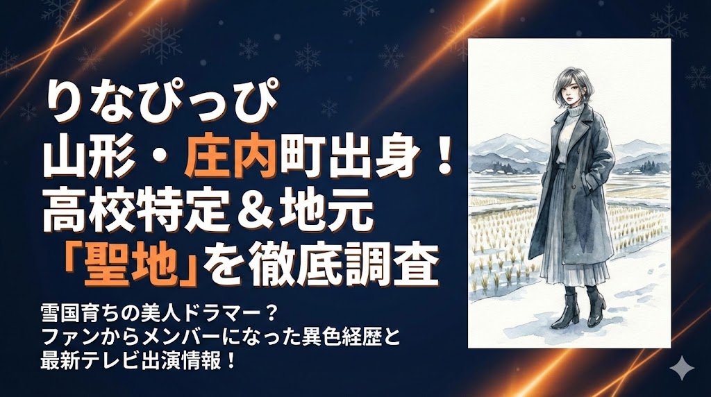 りなぴっぴは山形県庄内町出身！高校特定＆地元での「聖地」を徹底調査