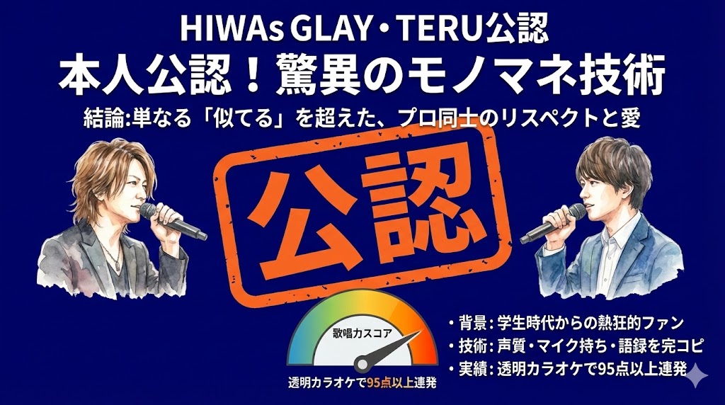 GLAY・TERU本人も認める「公認」の絆