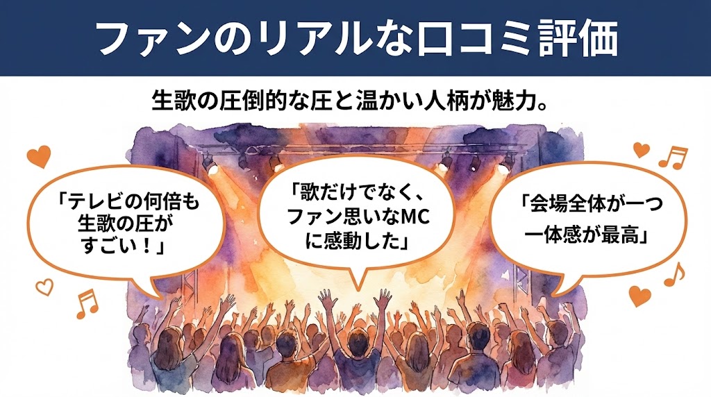 ライブの評判は?ファンのリアルな口コミを調査 まとめ