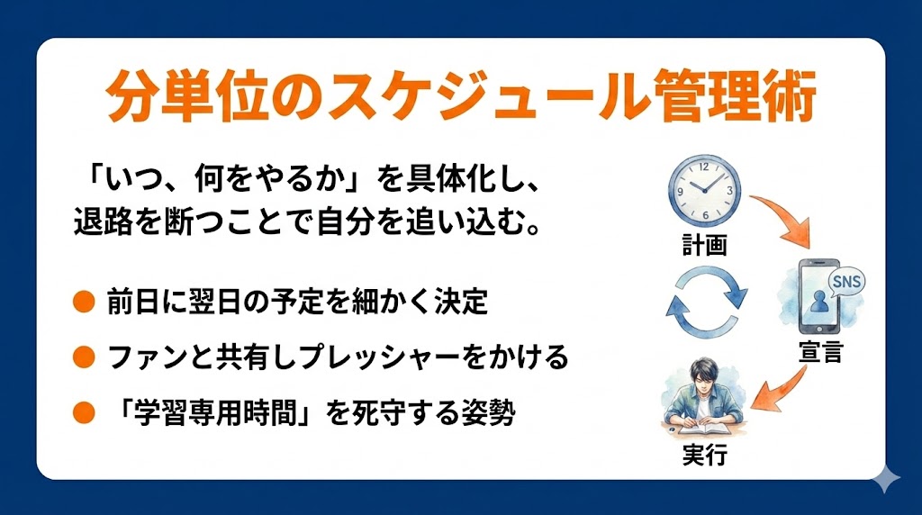 1日のスケジュールを分単位で管理する習慣術 図解