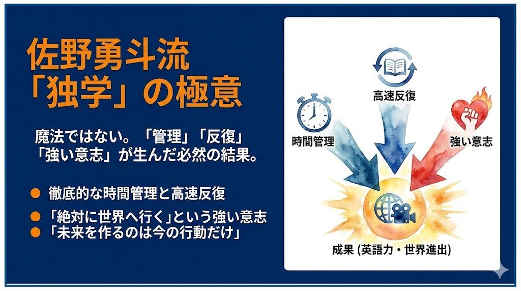 まとめ:佐野勇斗から学ぶ「独学」の極意