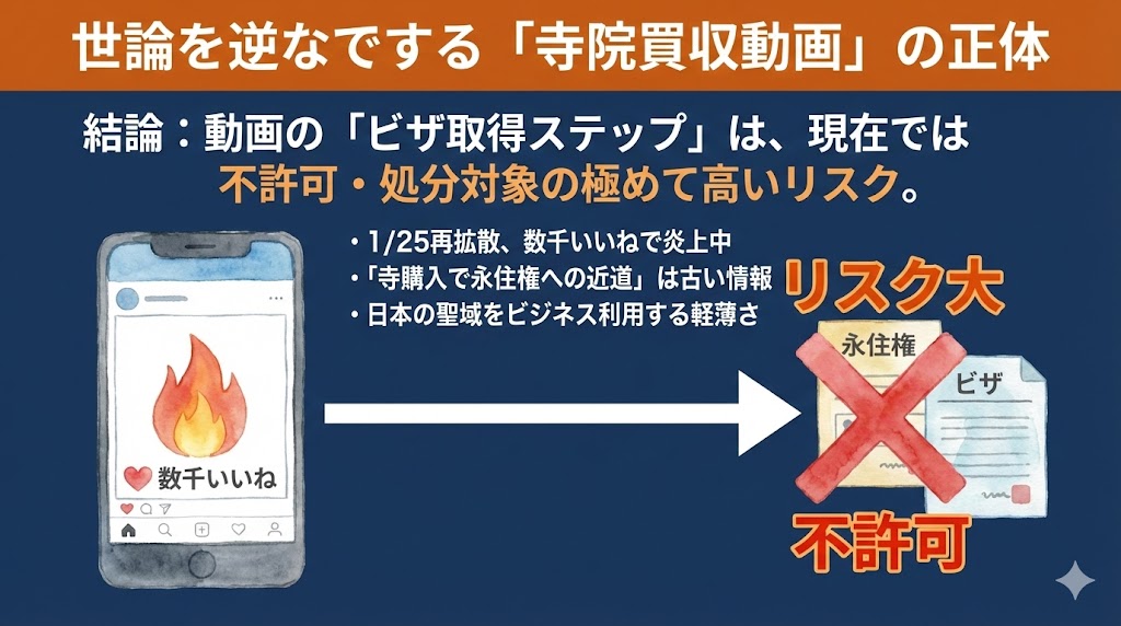 1月25日再拡散！世論を逆なでする「寺院買収動画」の正体　結論