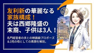 友利新の家族構成まとめ！夫は名門経営者で子供は3人！