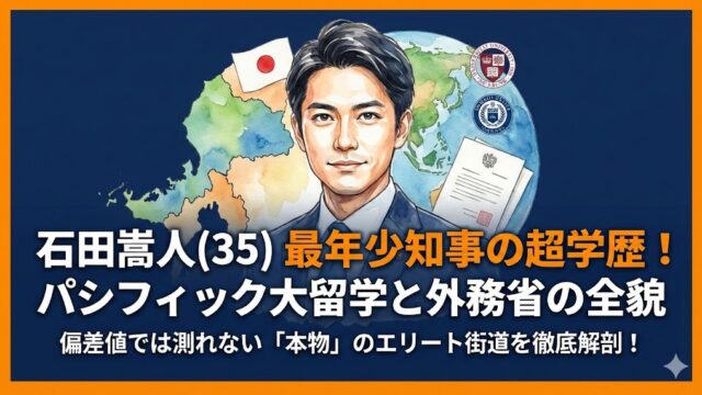 石田嵩人の学歴・偏差値｜パシフィック大学留学と外務省経歴の全貌