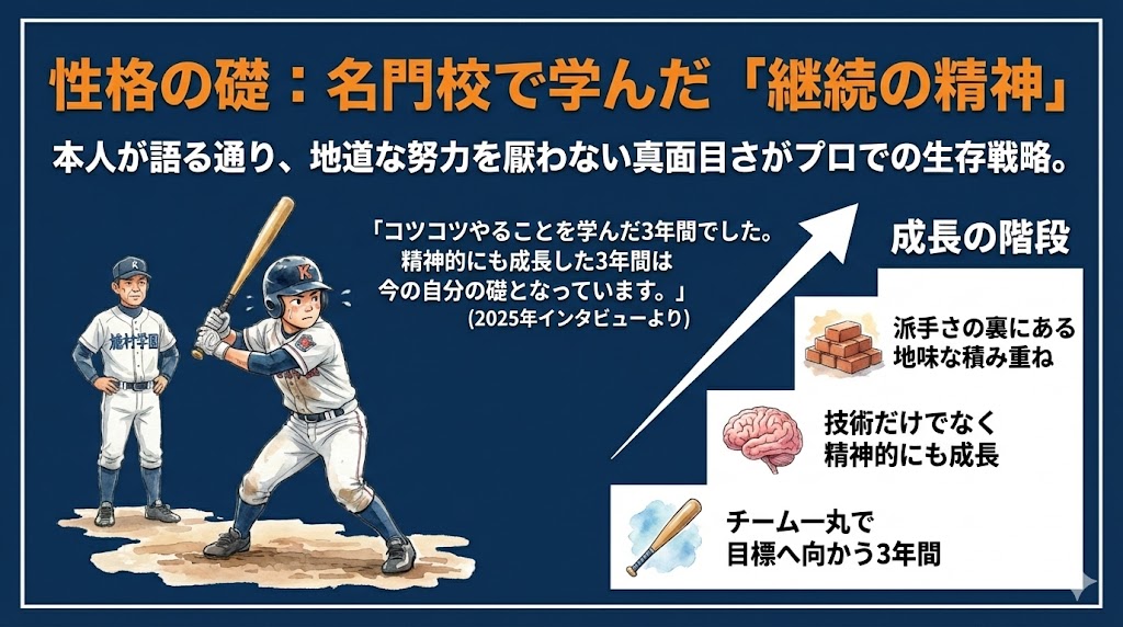 羽月隆太郎の性格：名門・神村学園で学んだ「コツコツやる力」