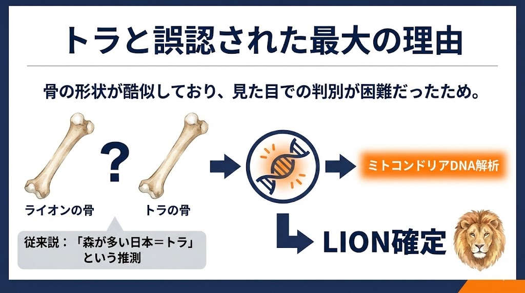 ② なぜ今まで「トラ」と間違われていたのか?
