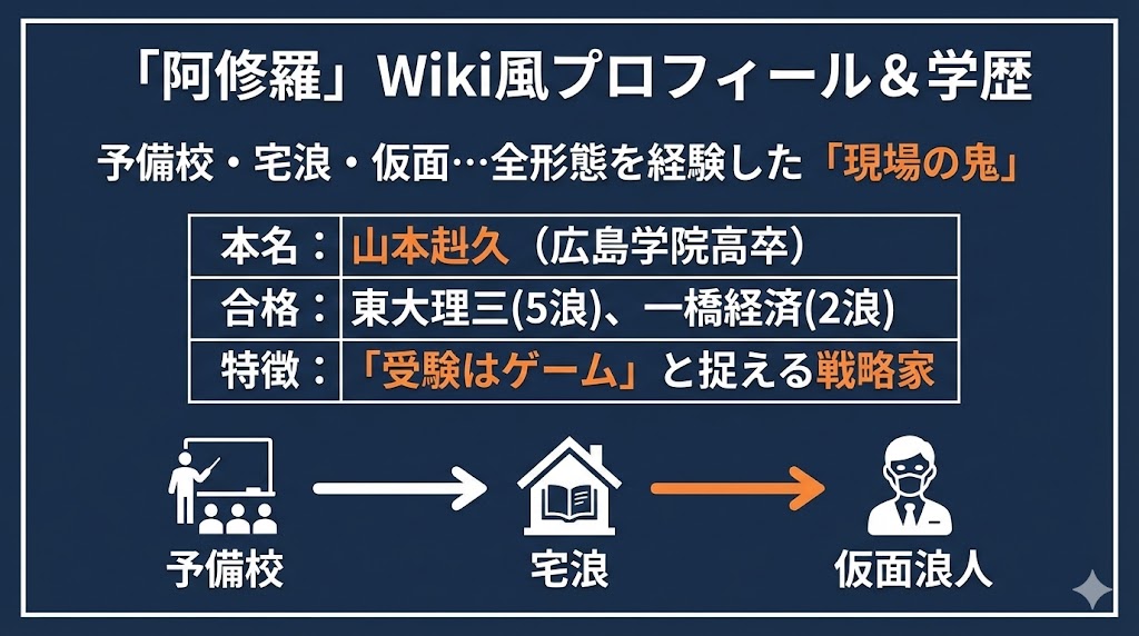 阿修羅のWiki風プロフィールと学歴