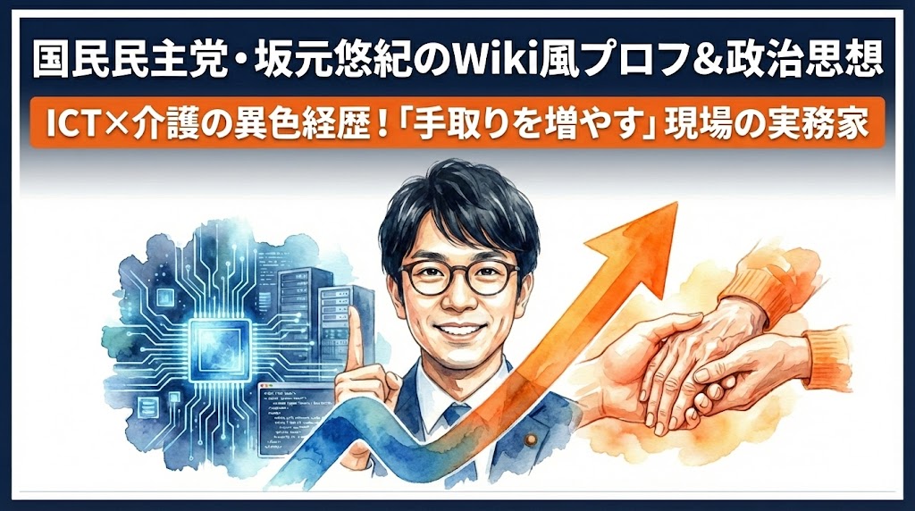 国民民主党・坂元悠紀のwiki経歴！学歴・出身・政治思想まとめ