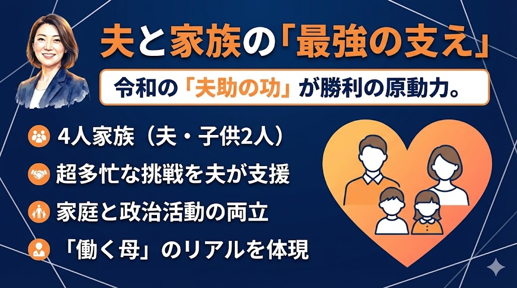 Alt属性：丸尾なつ子 家族構成 夫 子供 イラスト