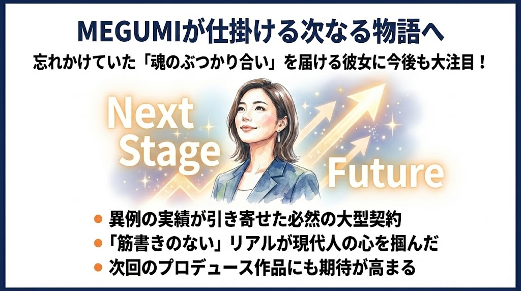 まとめ:MEGUMIプロデューサーの今後に期待!