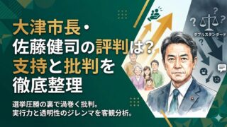 大津市長・佐藤健司の評判は?支持と批判、両方の声をまとめた