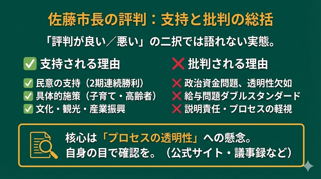 まとめ:佐藤健司・大津市長の評判を整理すると
